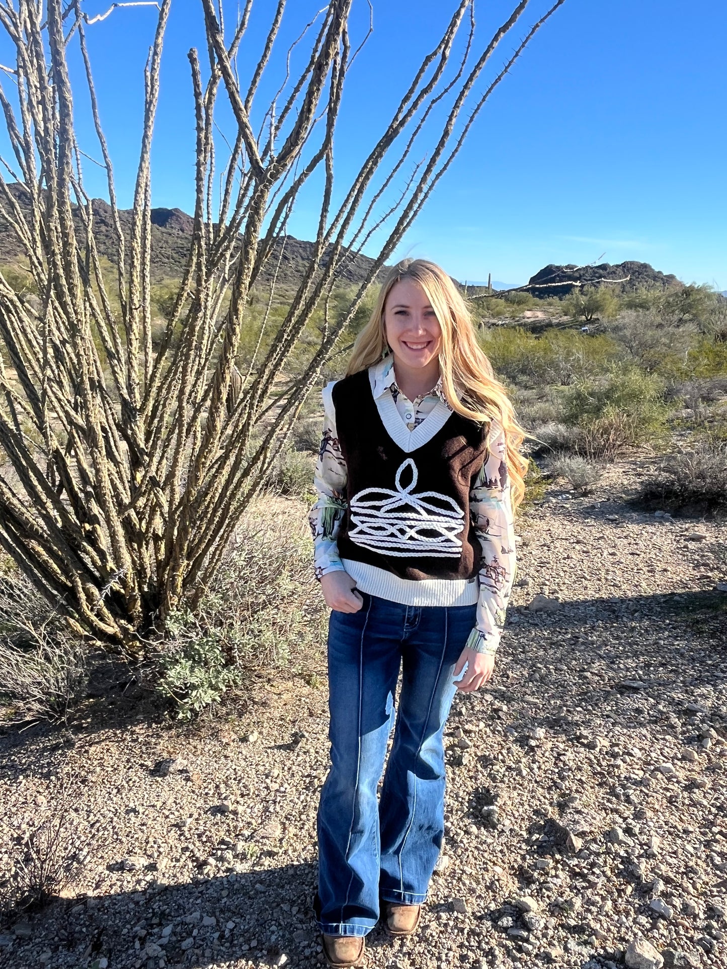 Boot Stitch Sweater Vest