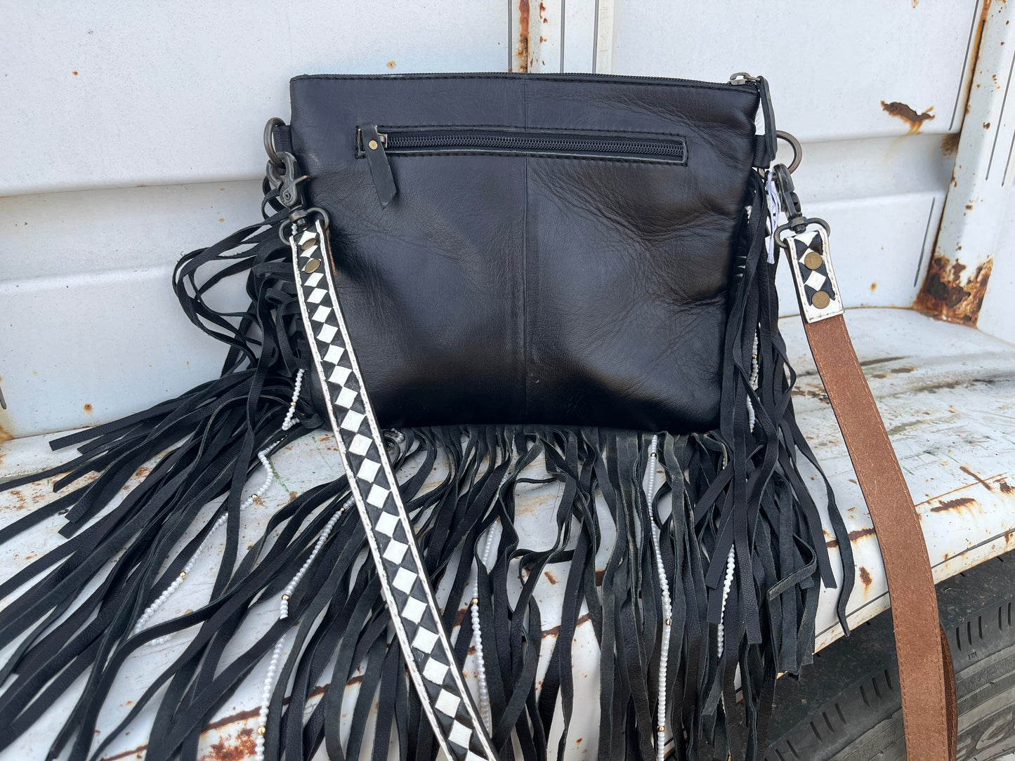 Checkered Purse