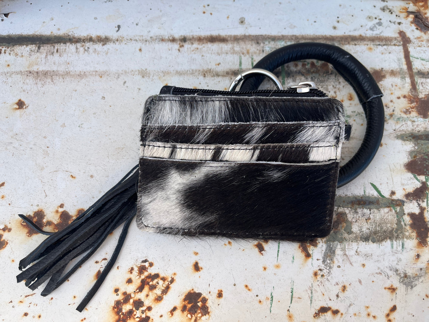 Cowhide Wristlet