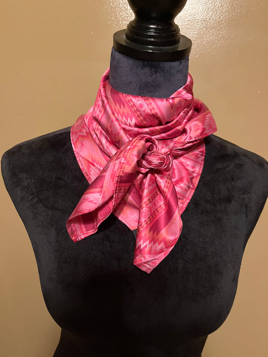 Pink Aztec Wild Rag