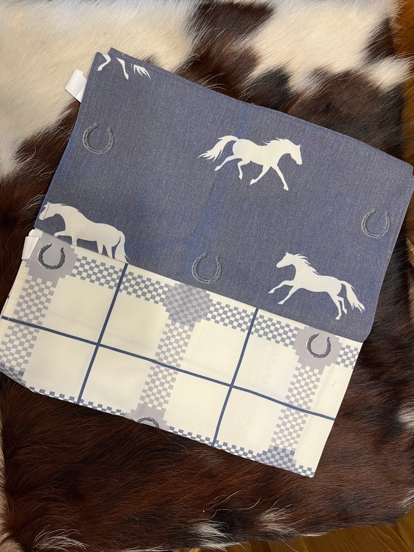 Horse and Horseshoe Dish Towel