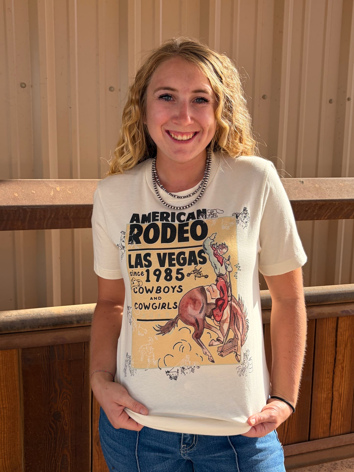 Las Vegas Rodeo Postcard Tee