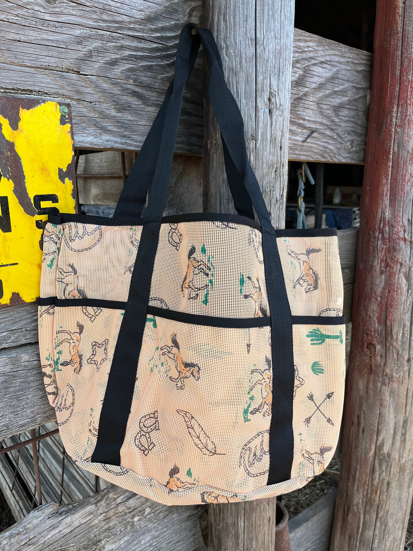 Southwestern Horse Tote Bag