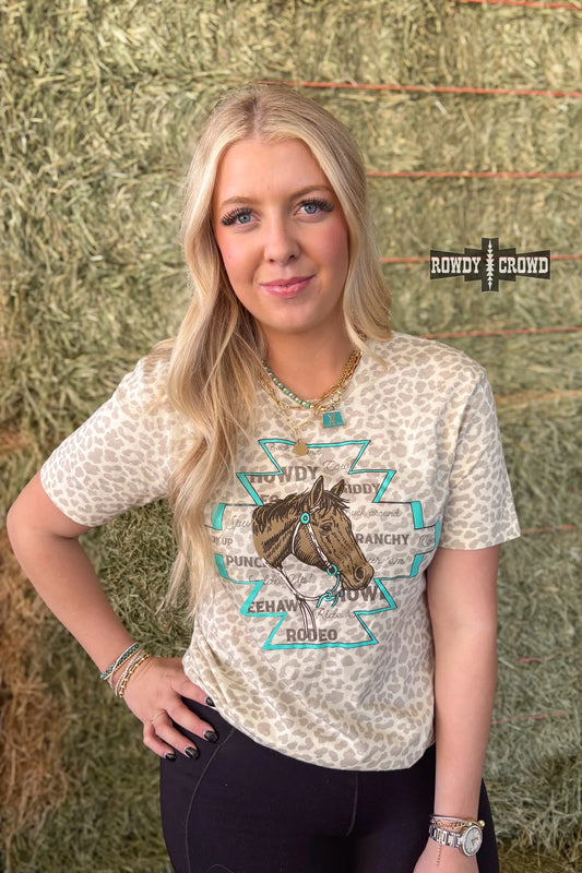 Cheetah Horse Tee