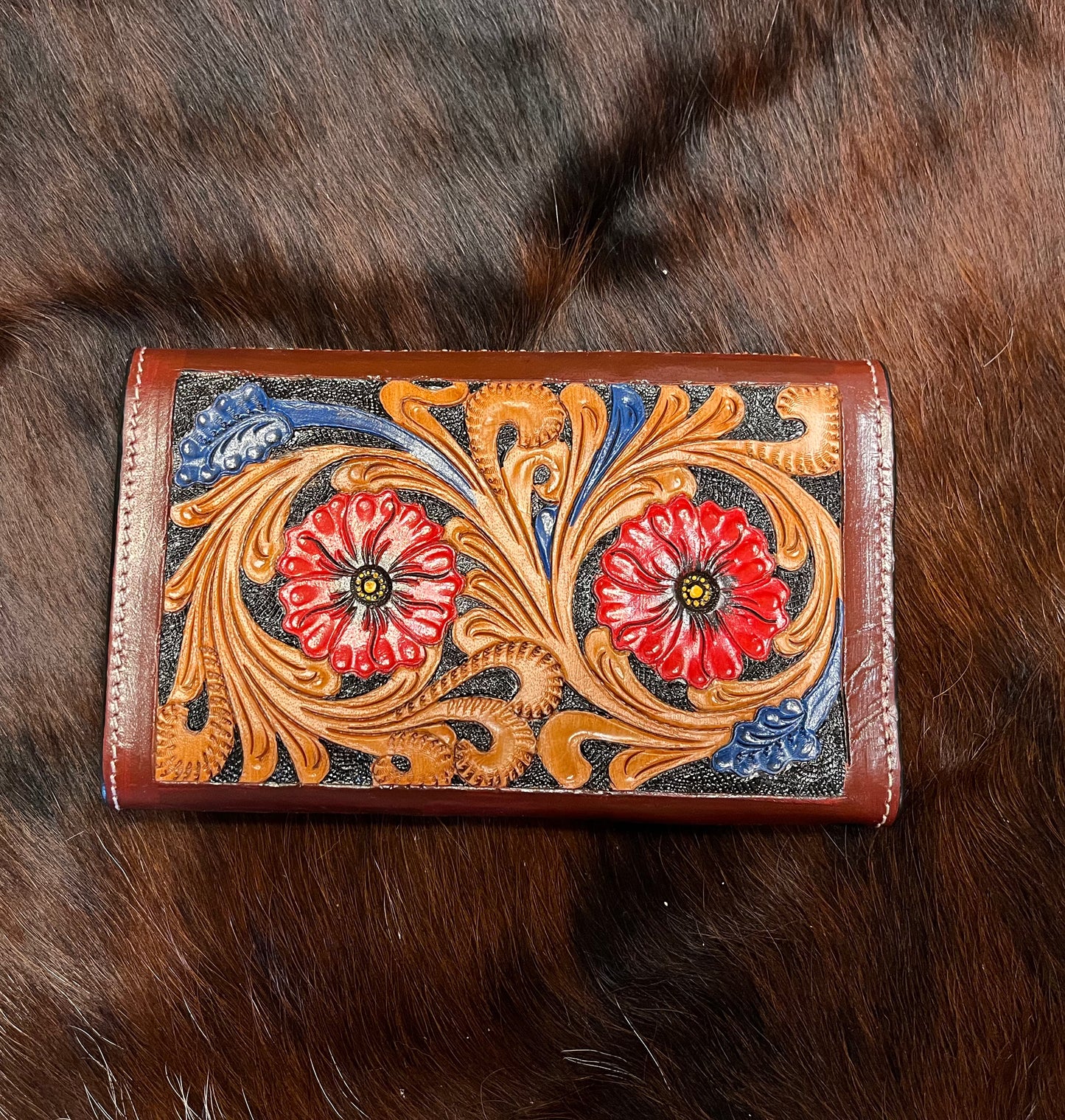 Tooled Flower Clutch