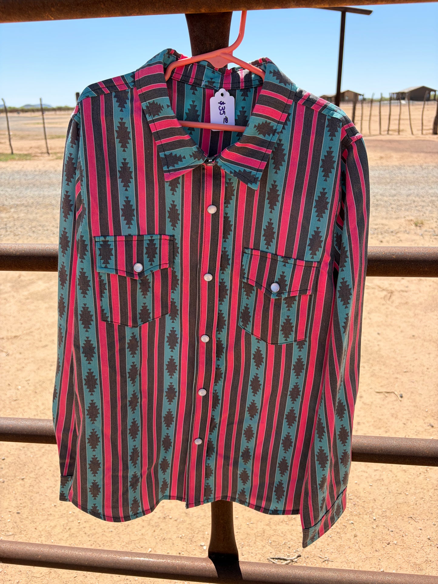 Aztec Button Down