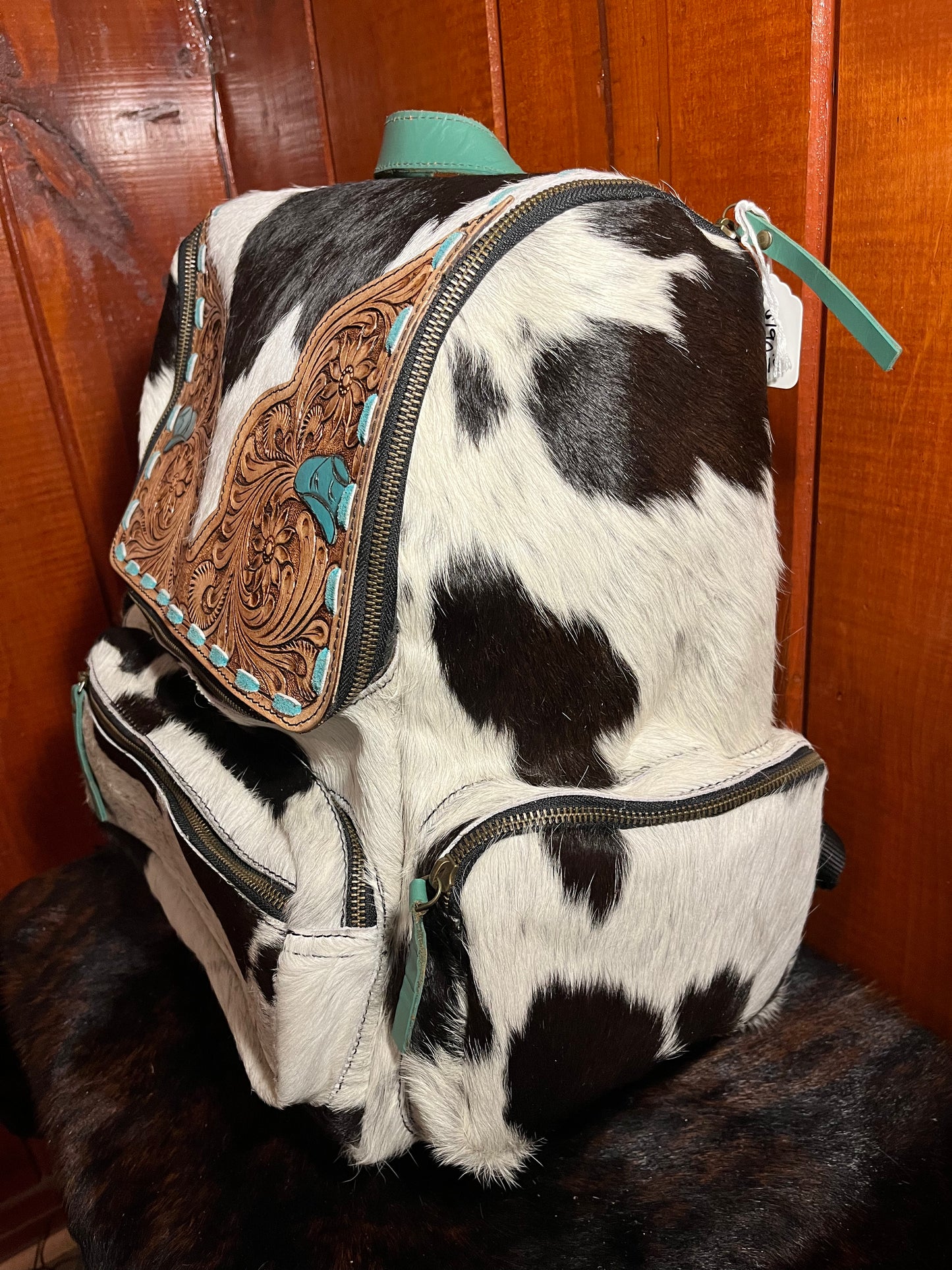 Turquoise Hat Backpack