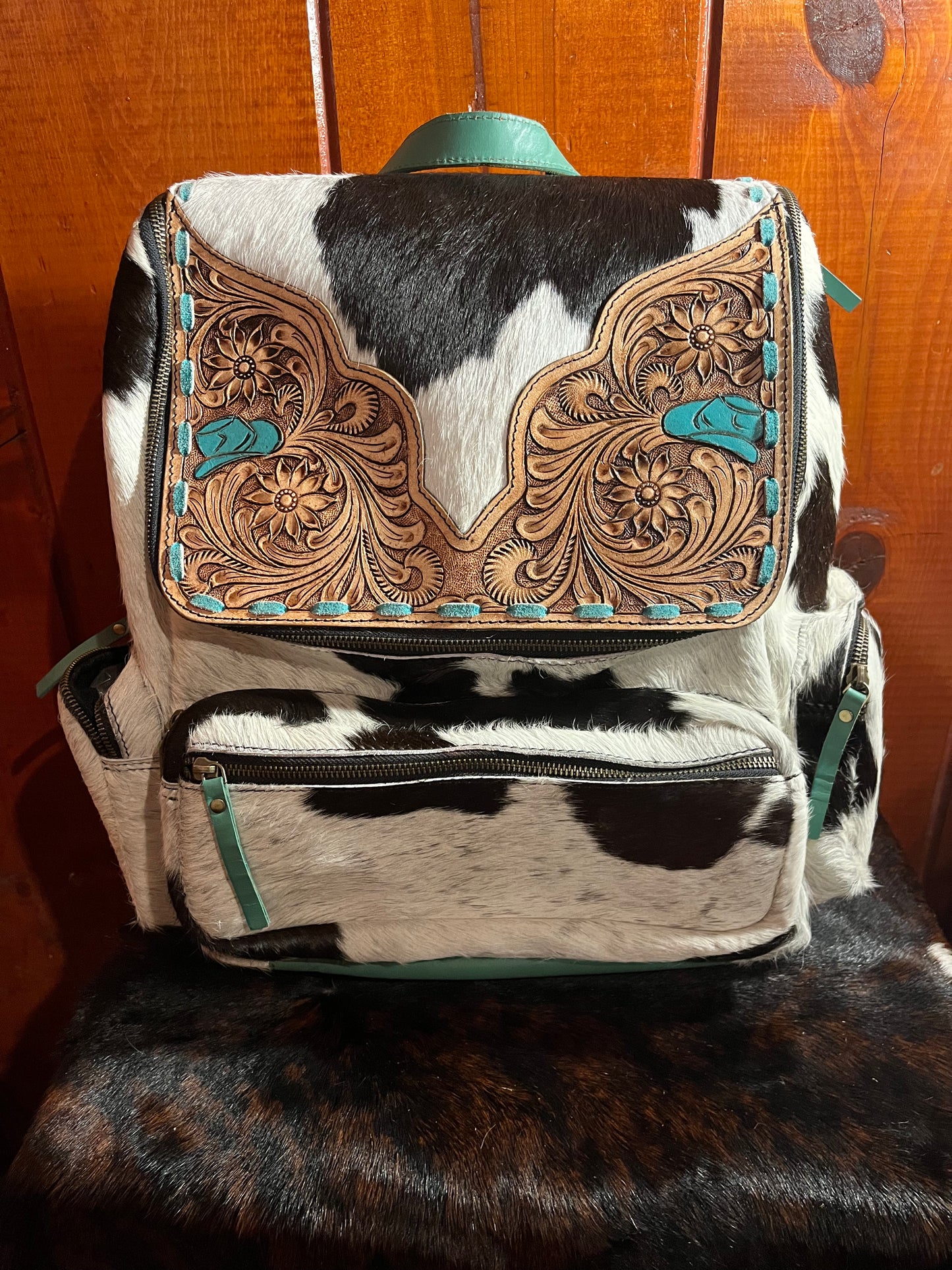 Turquoise Hat Backpack