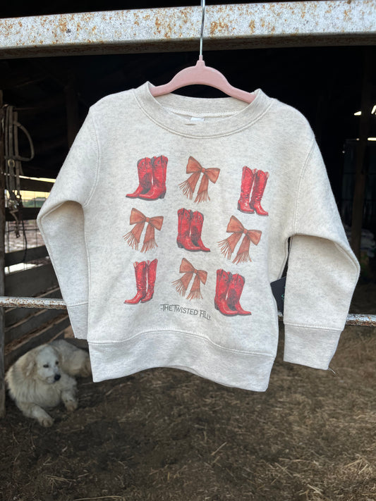 Boots and Bows Sweater