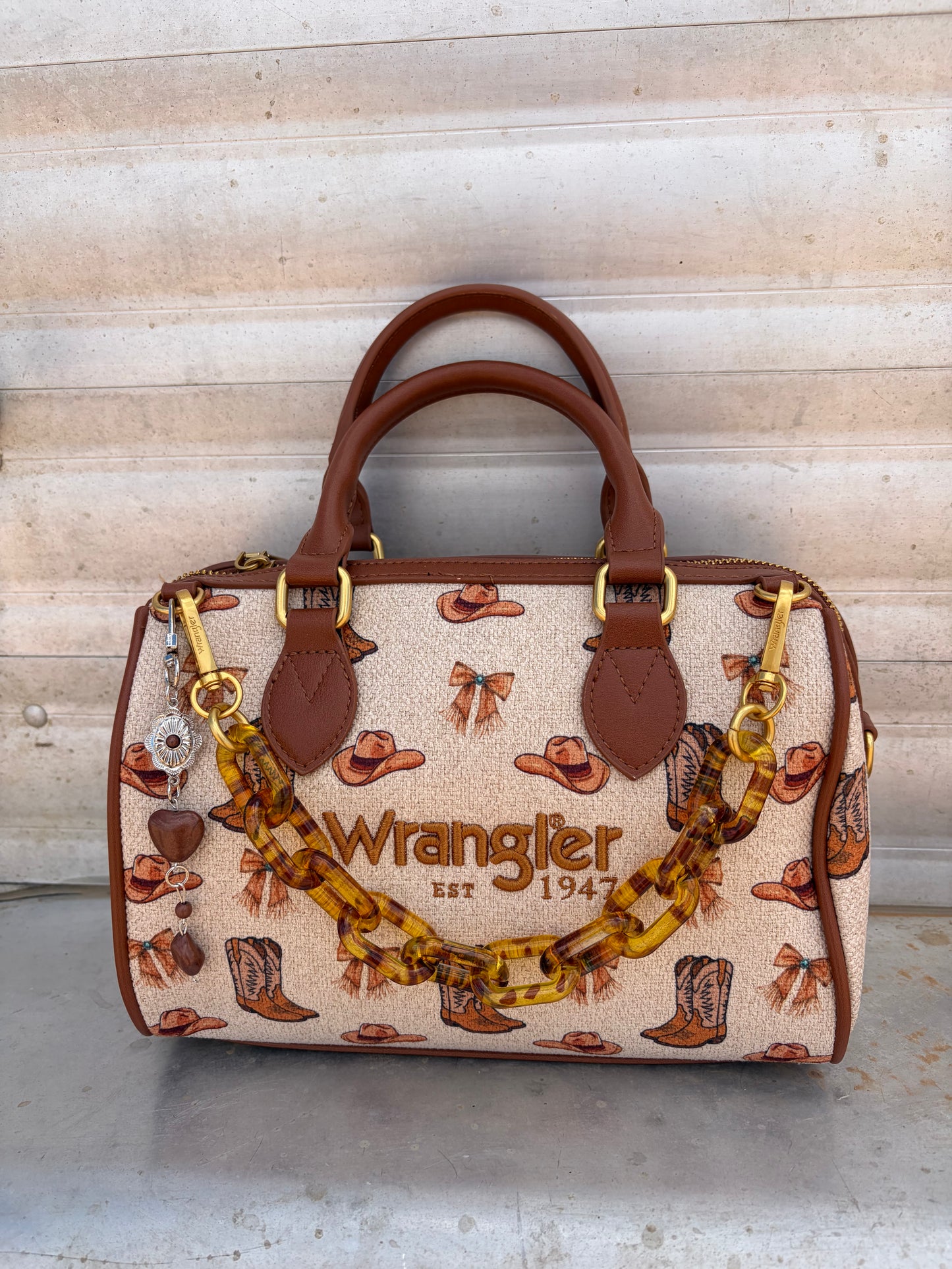 Boots and Bows Boston Bag Set