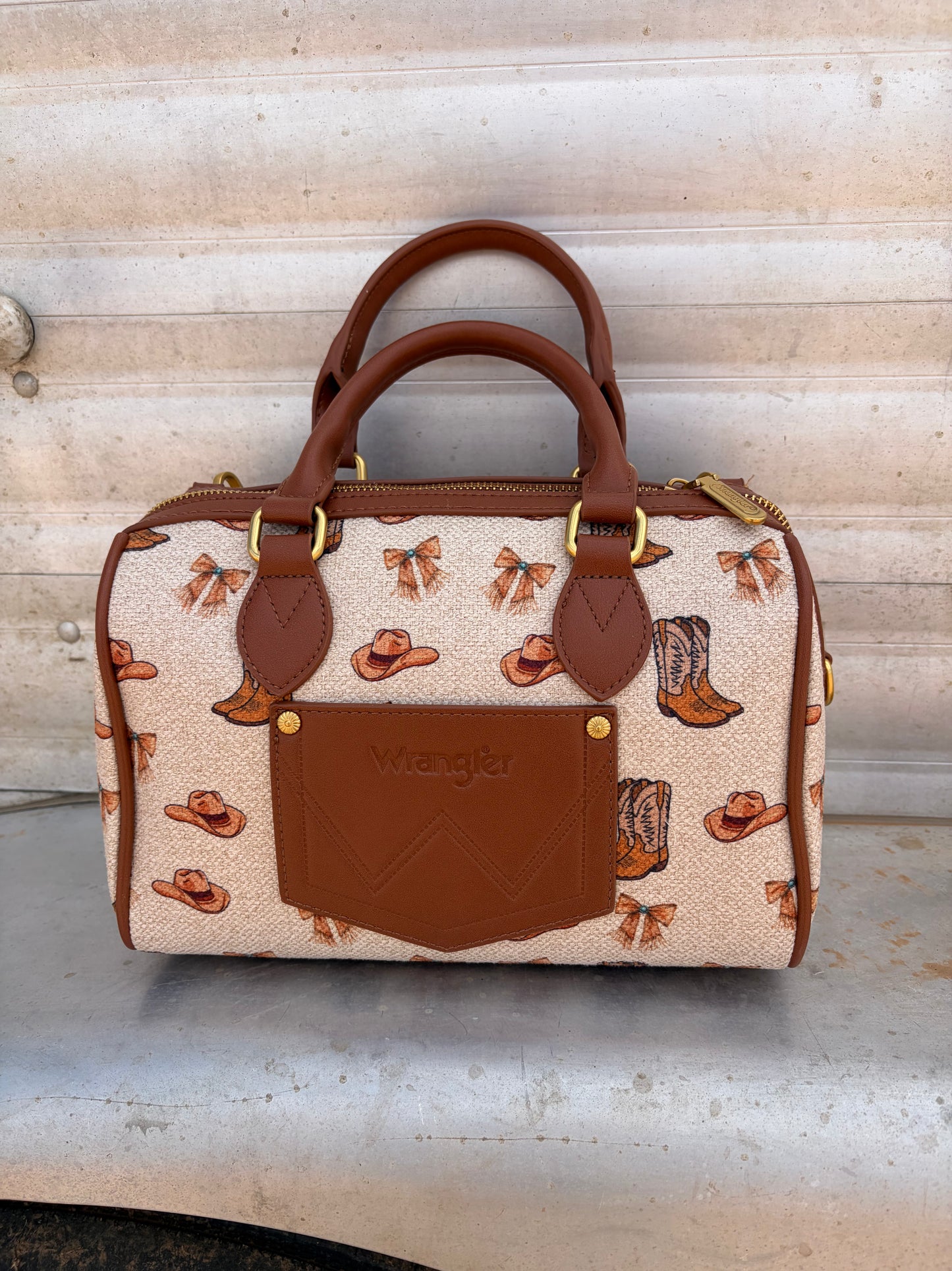 Boots and Bows Boston Bag Set