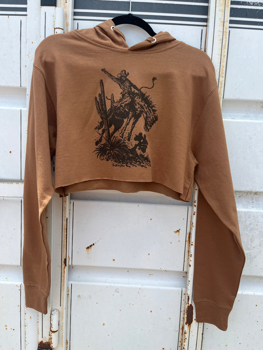 Buck 'Em Cropped Hoodie