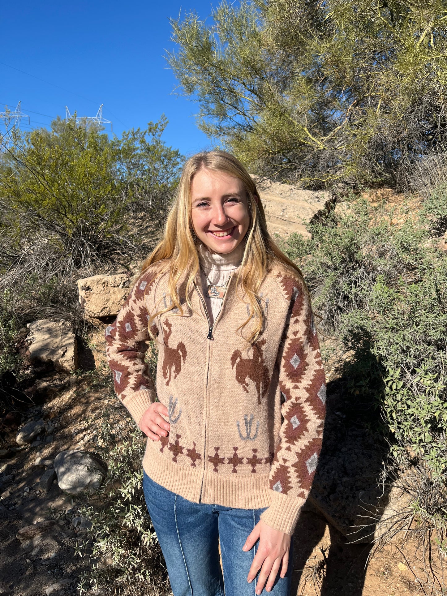 Bucking Horse Cardigan