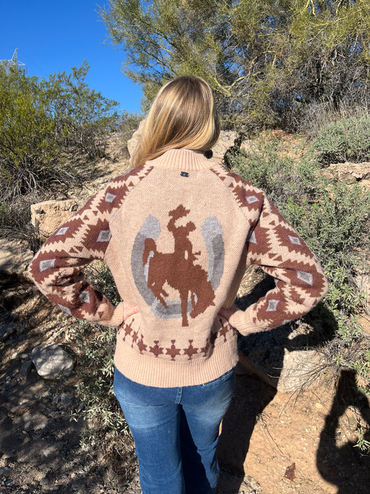 Bucking Horse Cardigan