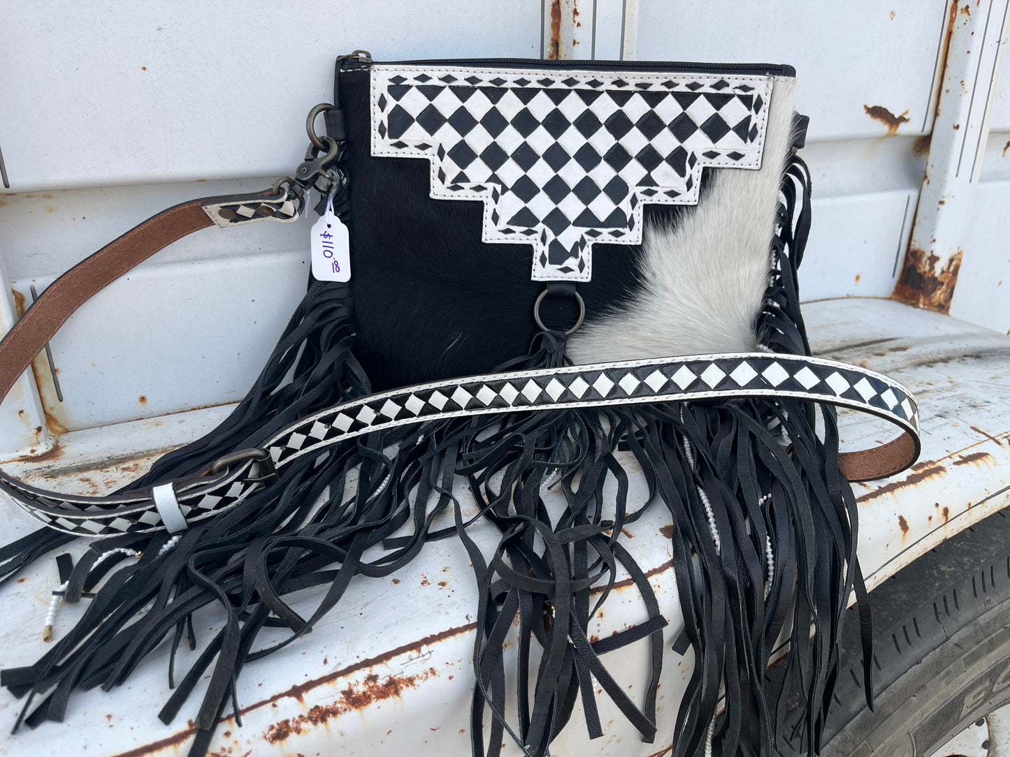 Checkered Purse