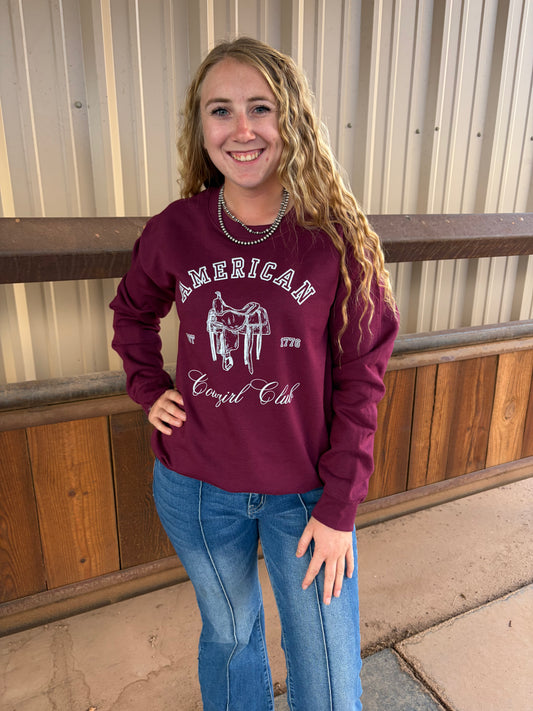 American Cowgirl Club Sweatshirt