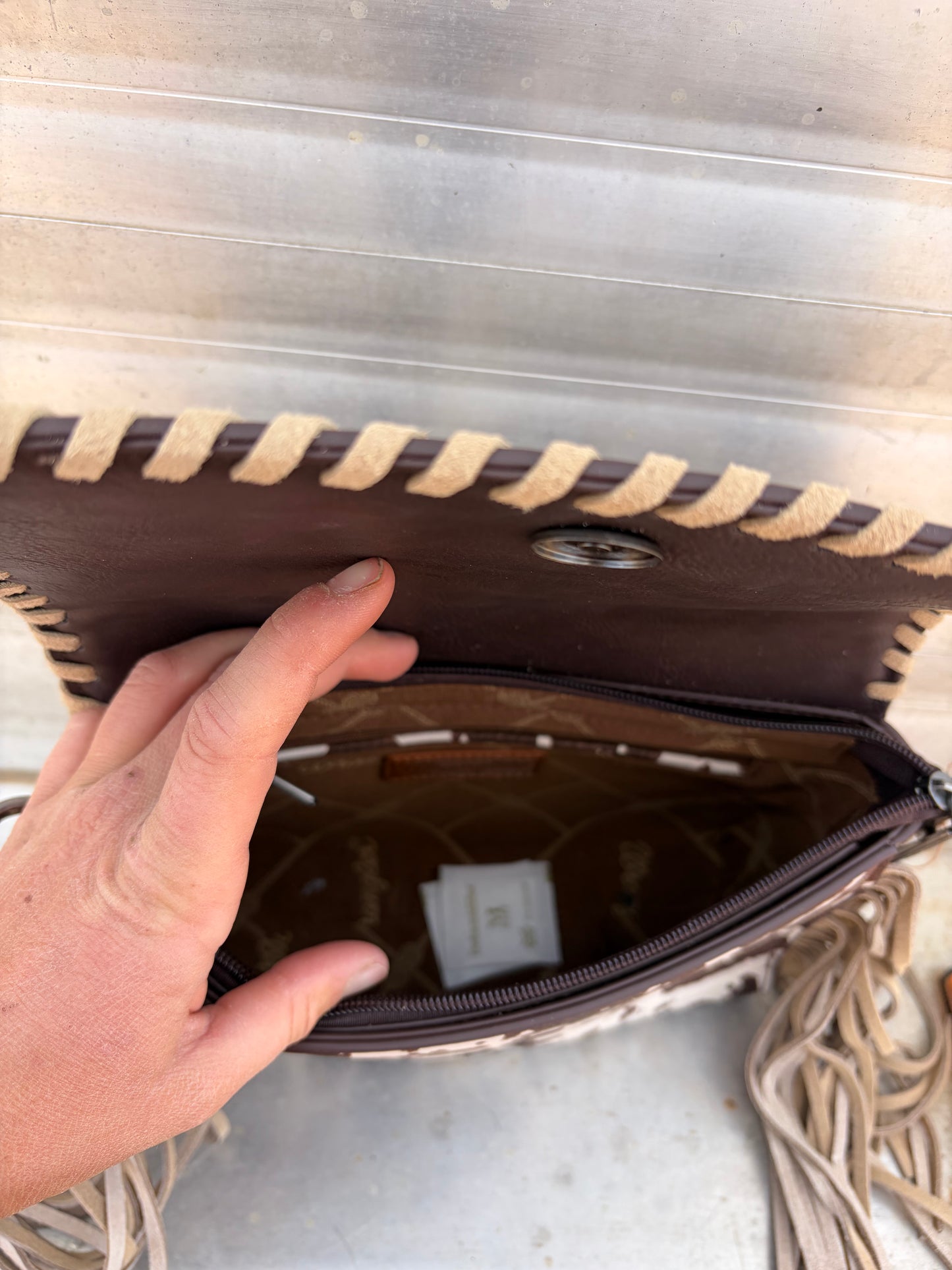 Brown Cow Purse
