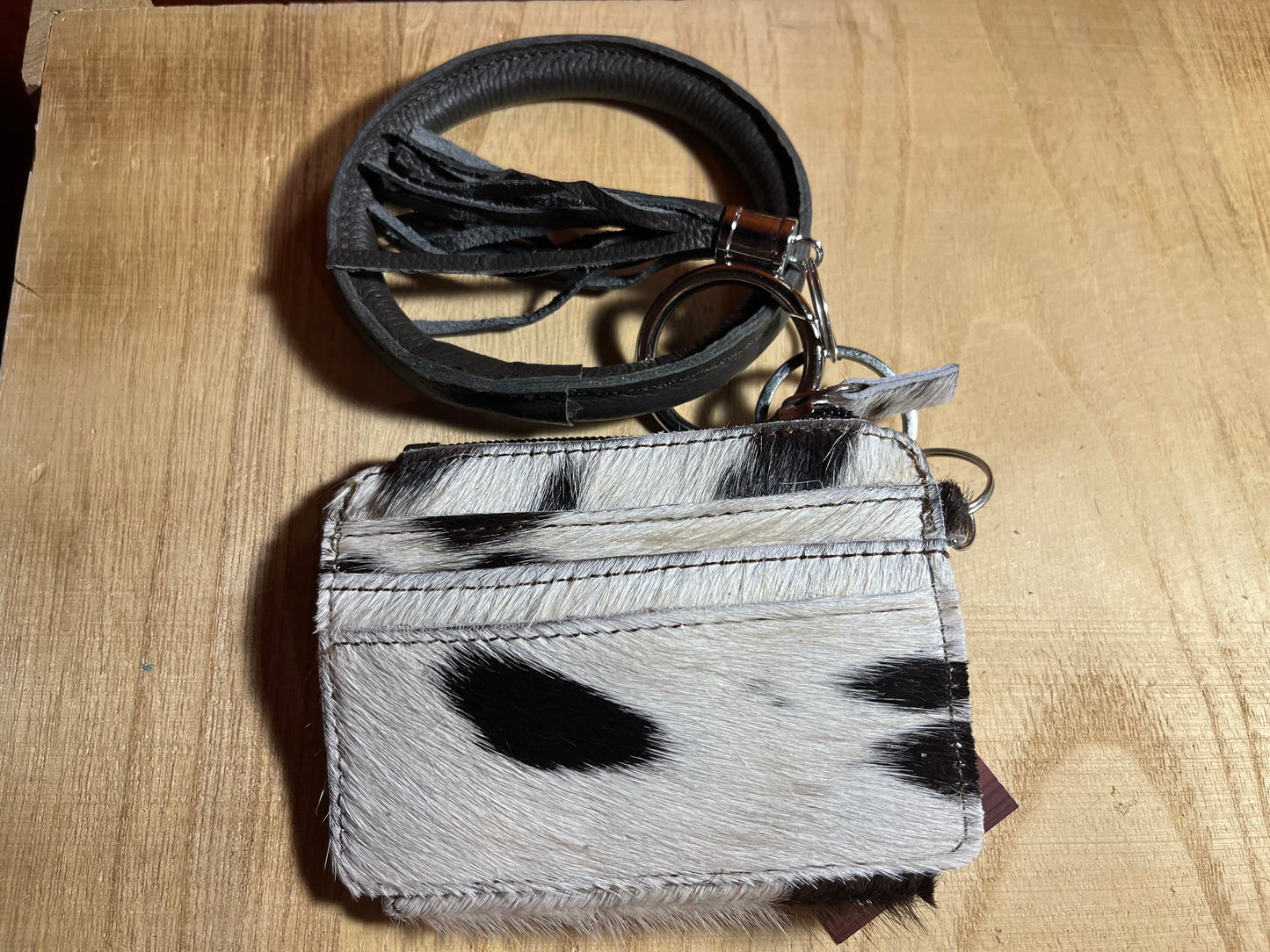 Cowhide Wristlet