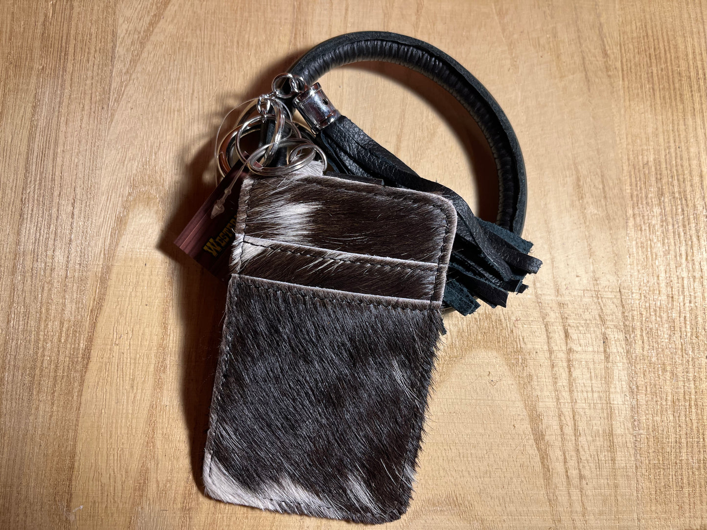 Cowhide Wristlet