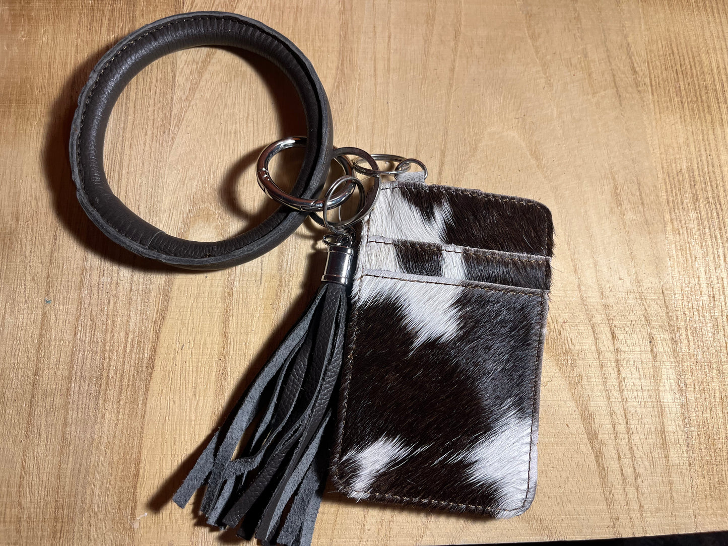 Cowhide Wristlet