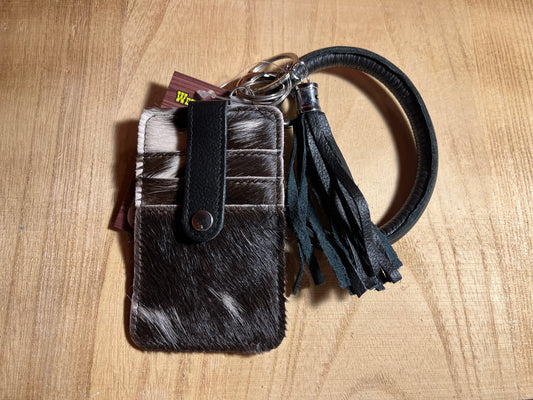 Cowhide Wristlet