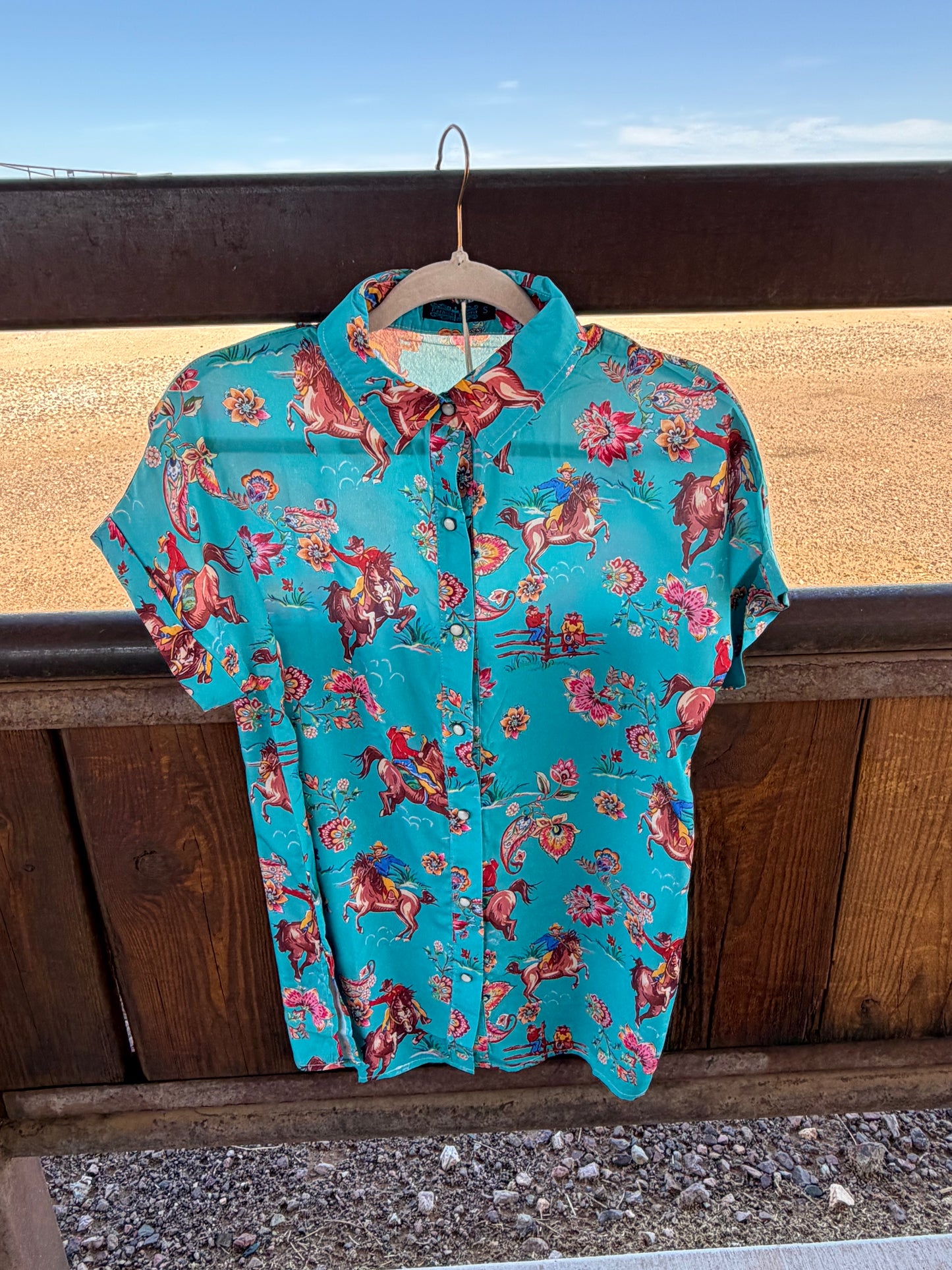 Flirty Cowgirl Button Down