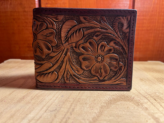 Tooled Leather Wallet