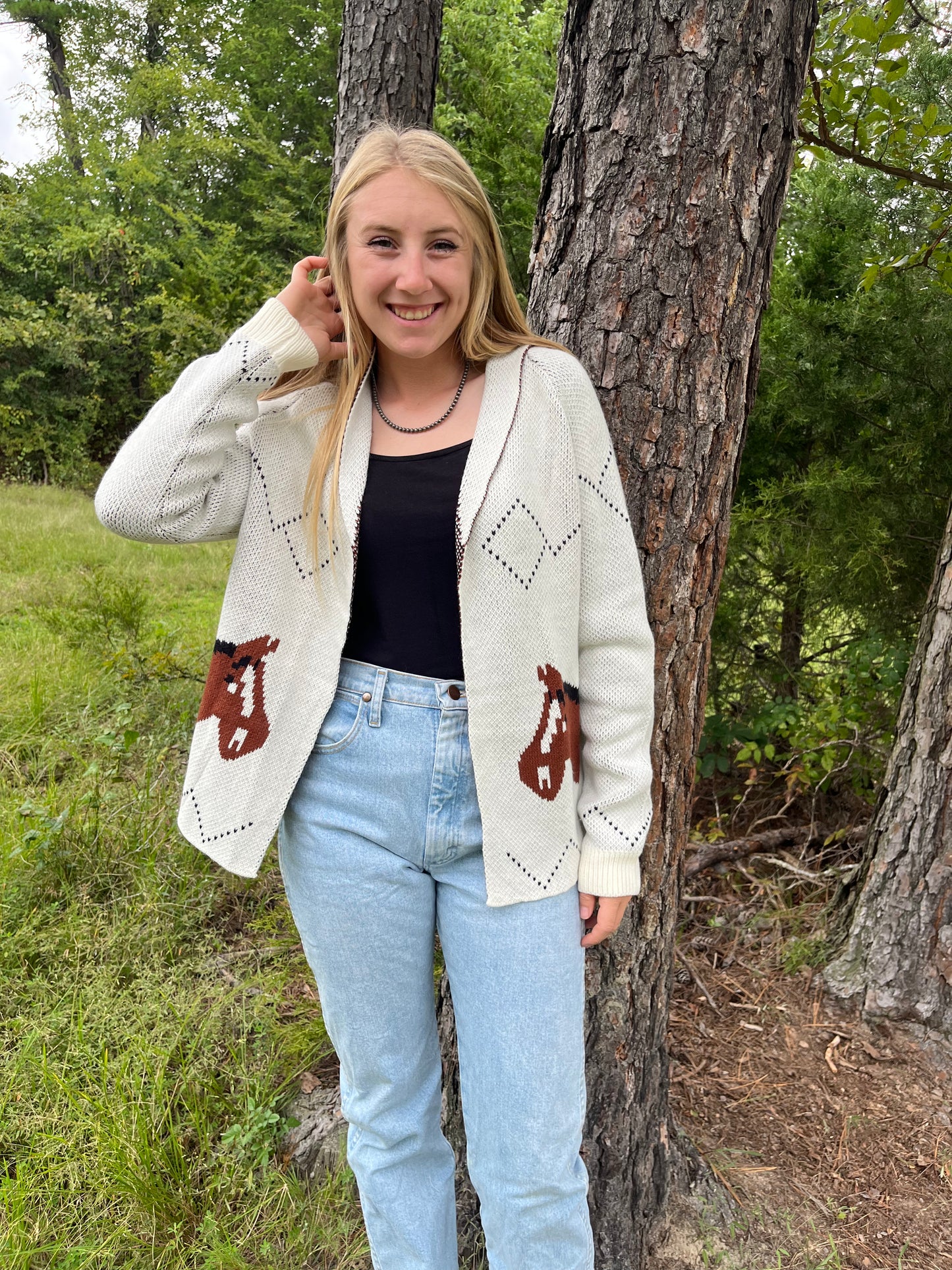 Cozy Horse Cardigan