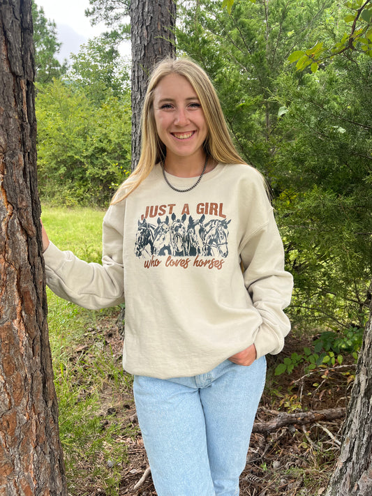 Just A Girl Who Loves Horses Sweater