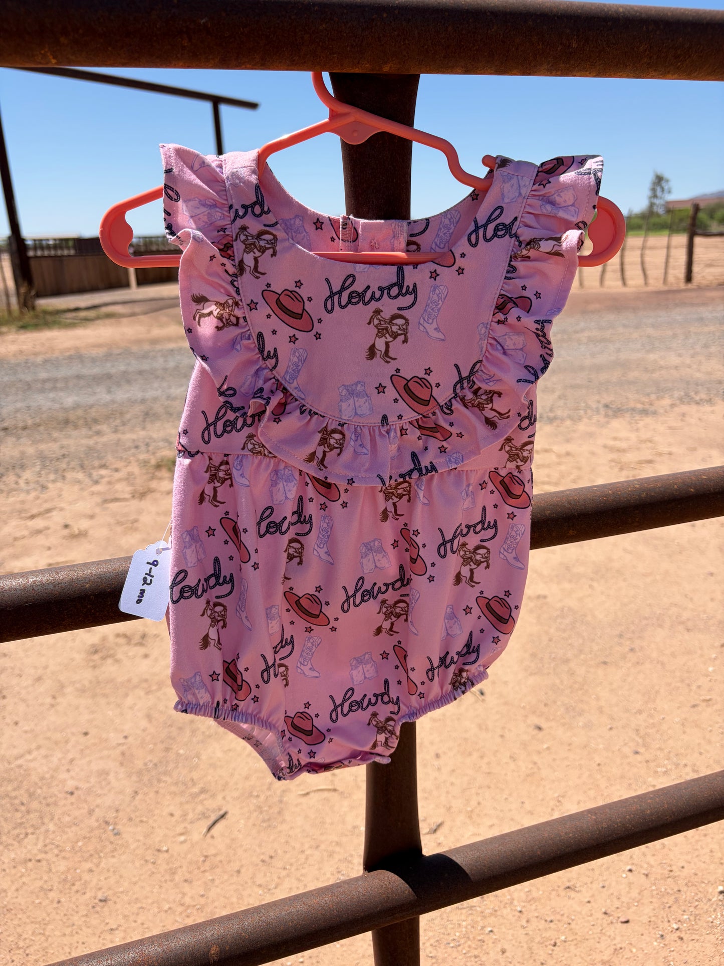 Pink Howdy Onesie