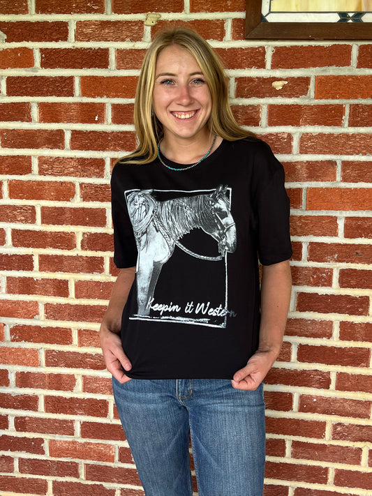 Keep in It Western Tee