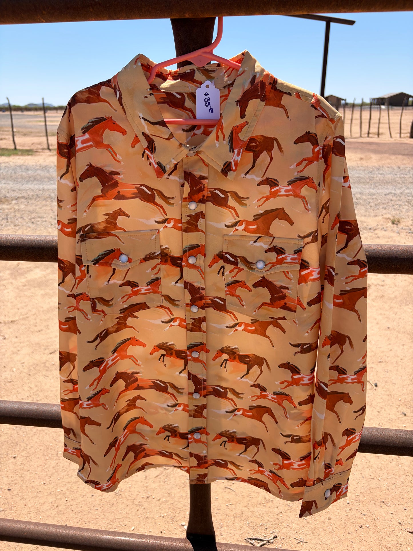 Painted Ponies Button Down