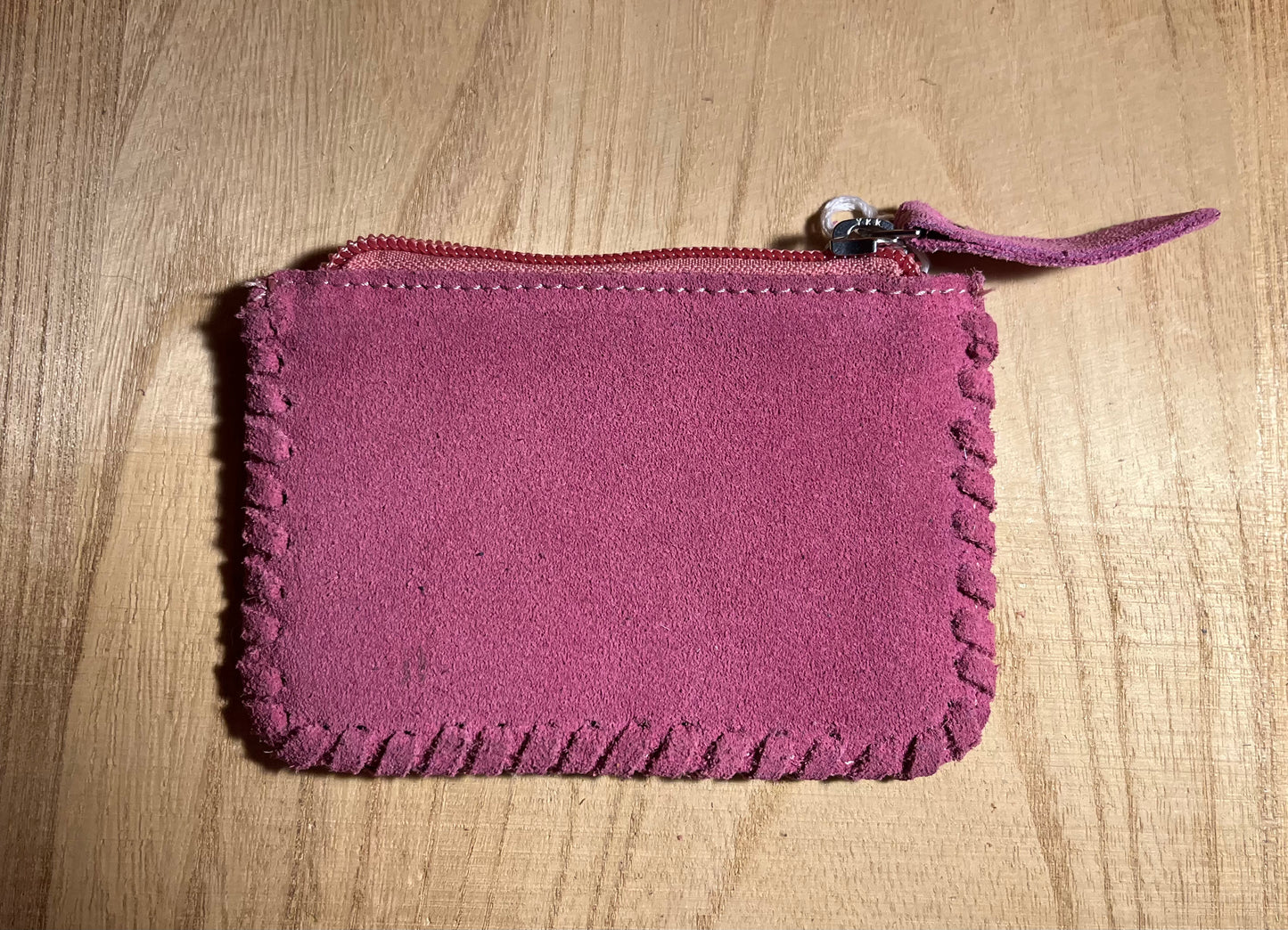 Pink Boot Stitch Coin Purse