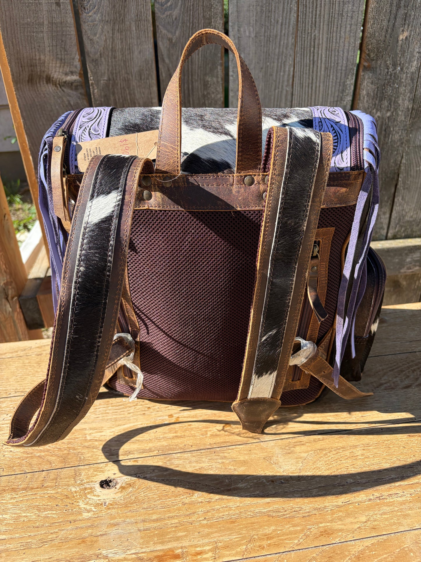 Purple Fringe Backpack