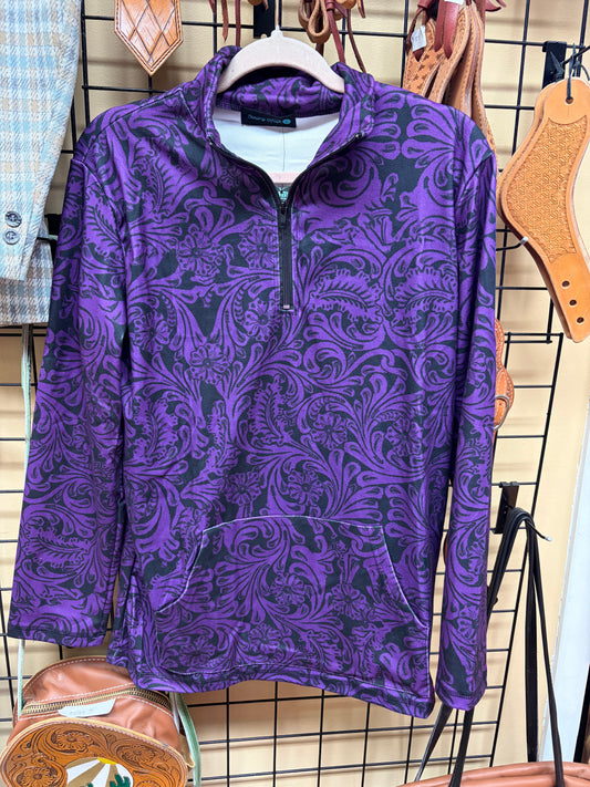 Purple Tooled Pullover