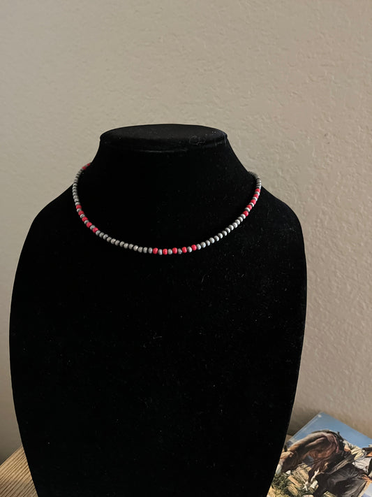 Red/Navajo Pearl Choker