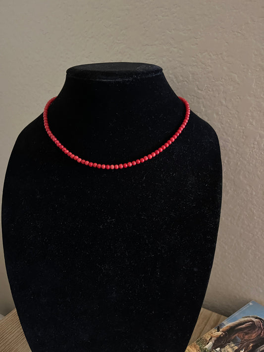 Red Beaded Choker