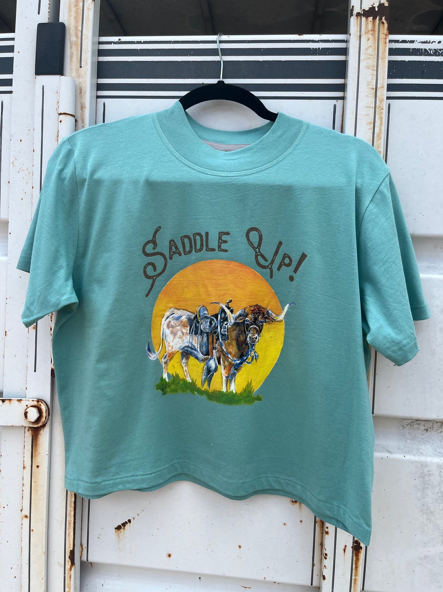 Saddle Up! Cropped Tee