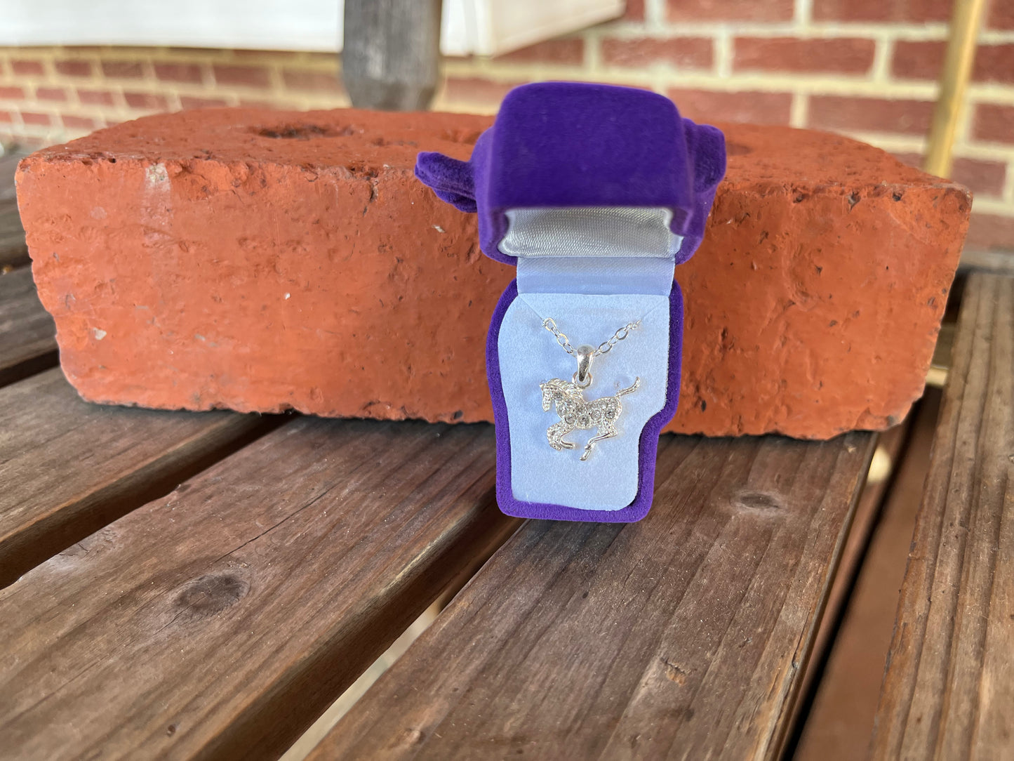 Sparkly Horse Necklace