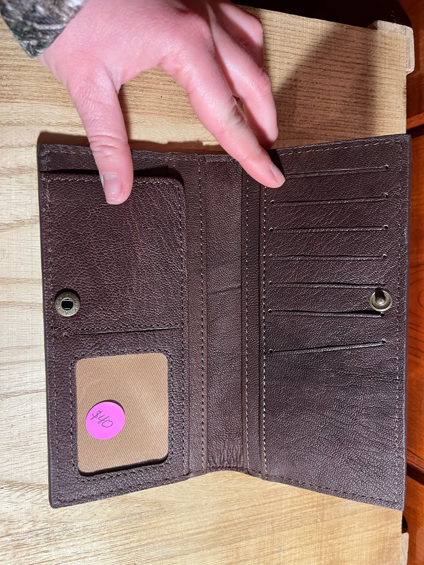 Tooled Wallet/Checkbook