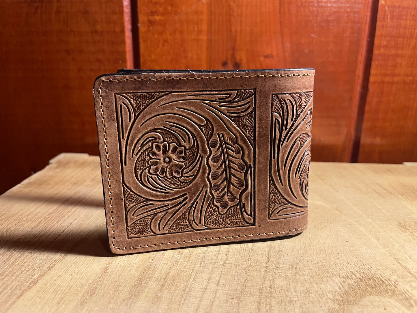 Tooled Leather Wallet