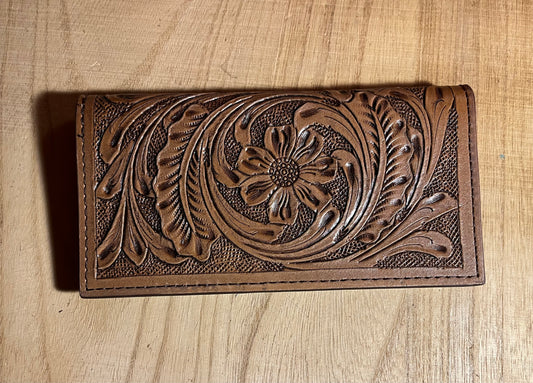 Tooled Wallet/Checkbook