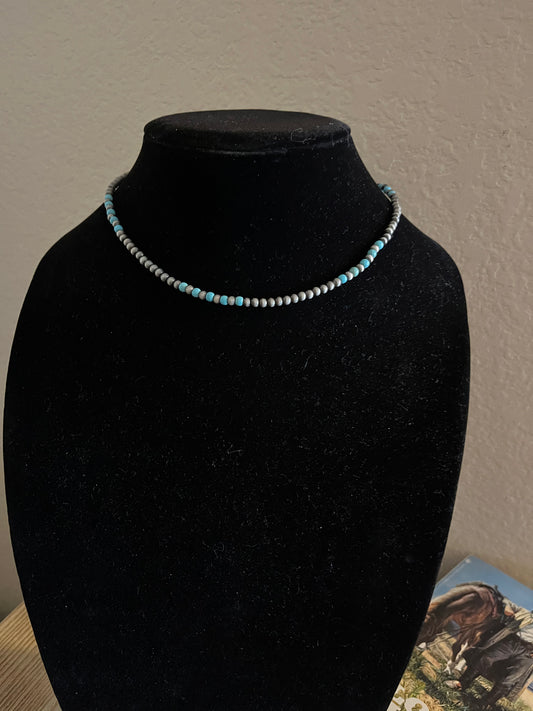 Turquoise/Navajo Pearl Choker