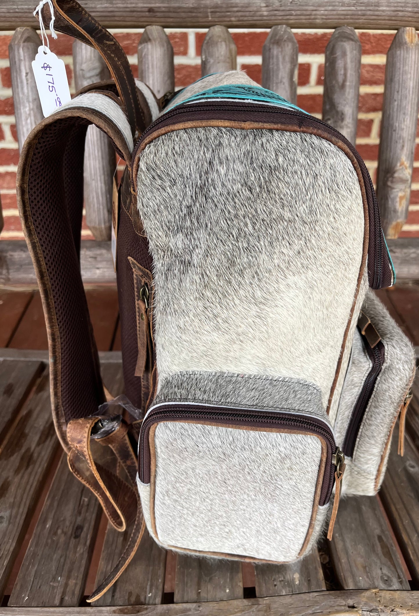 Turquoise Tooled Backpack