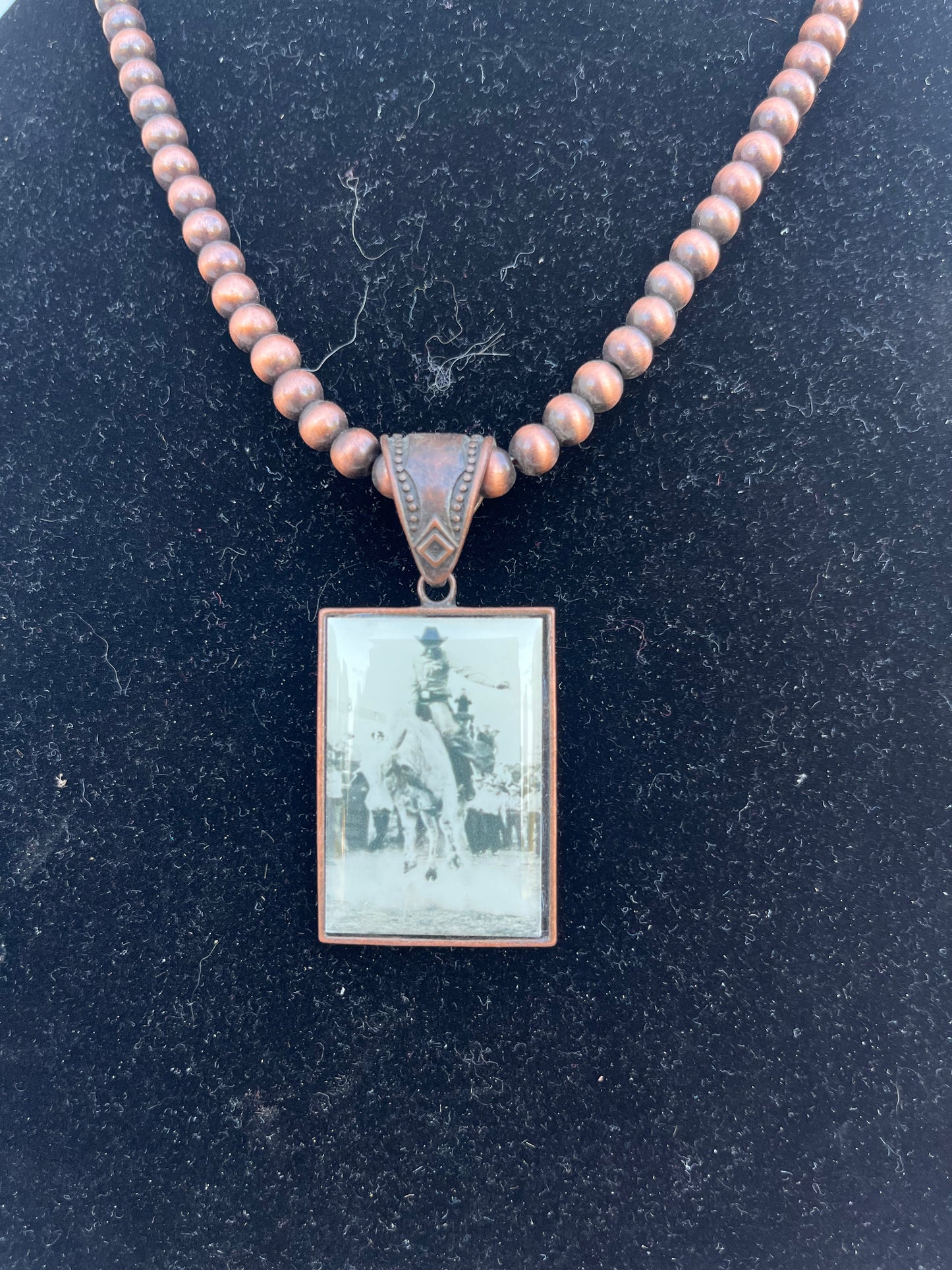 Vintage Bull Rider Necklace