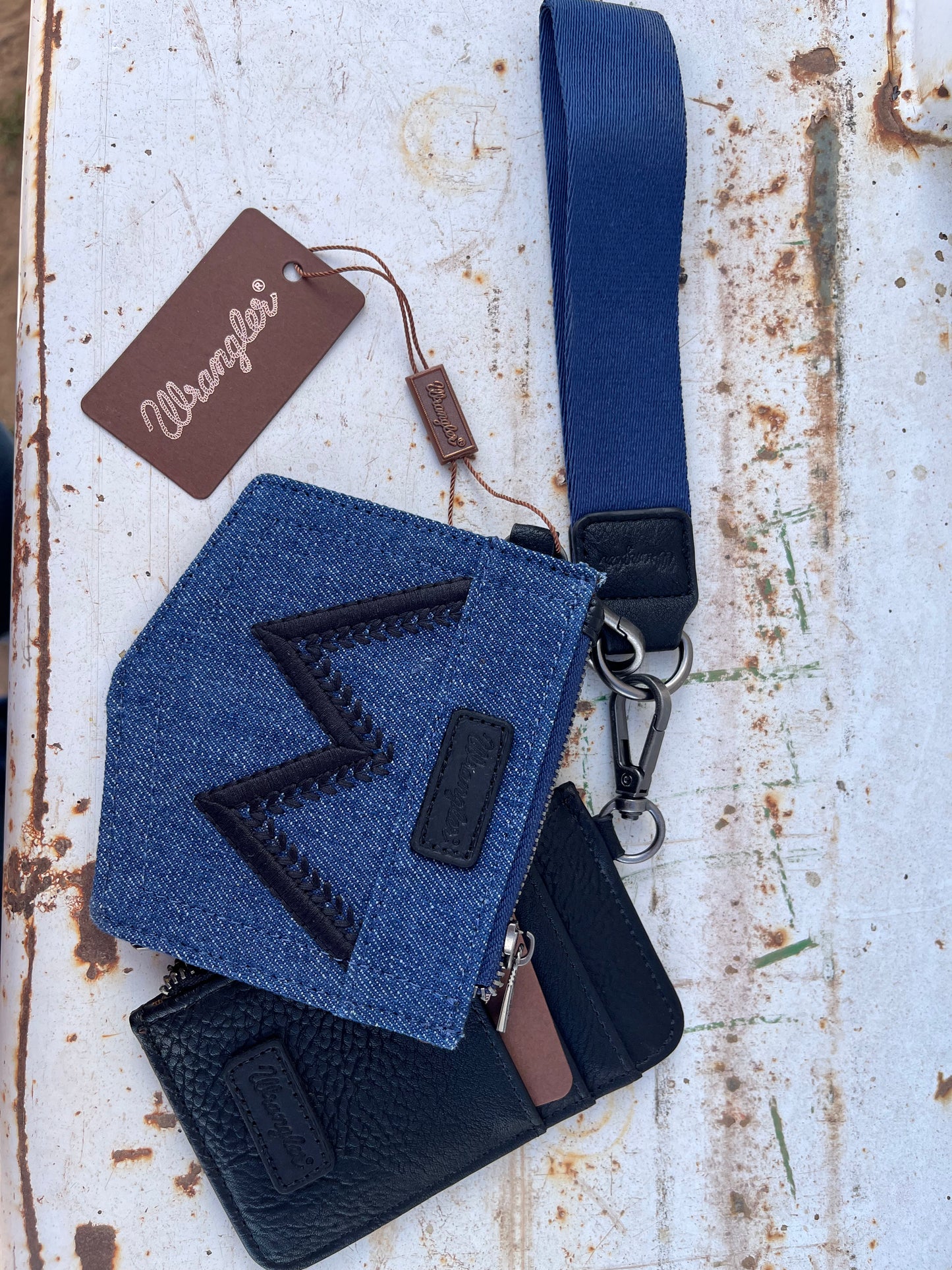 Blue Jean Wristlet