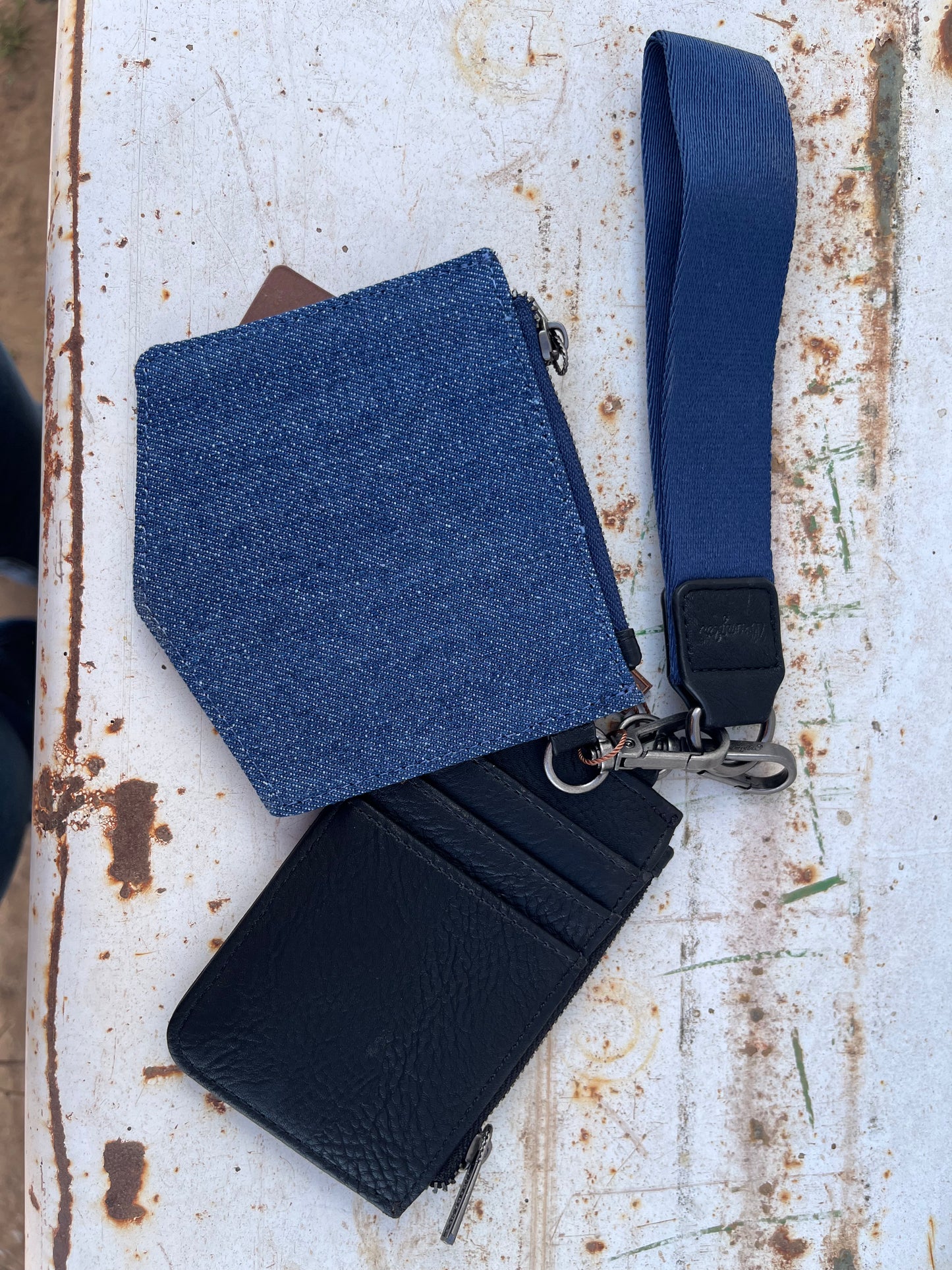 Blue Jean Wristlet