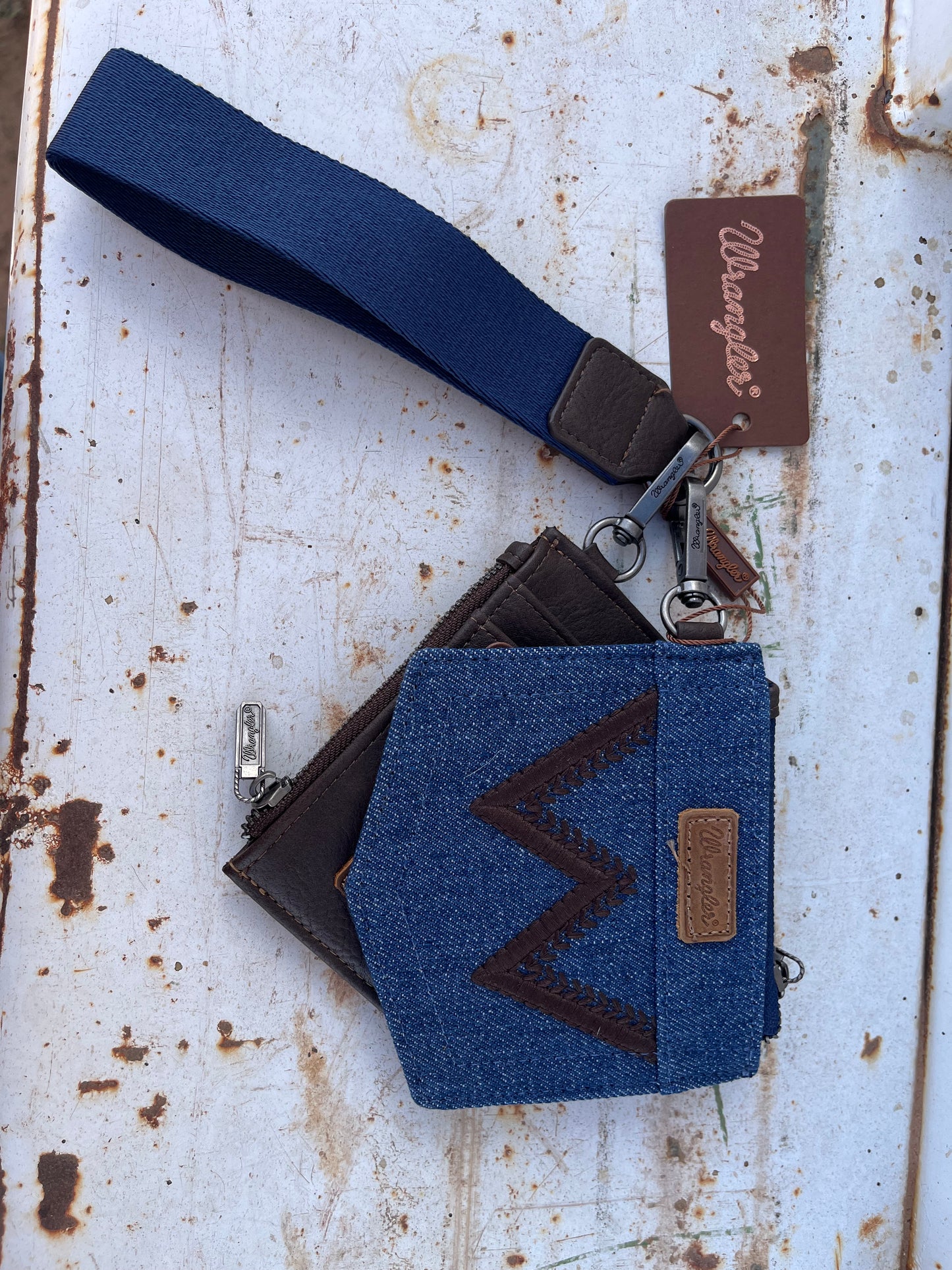 Blue Jean Wristlet
