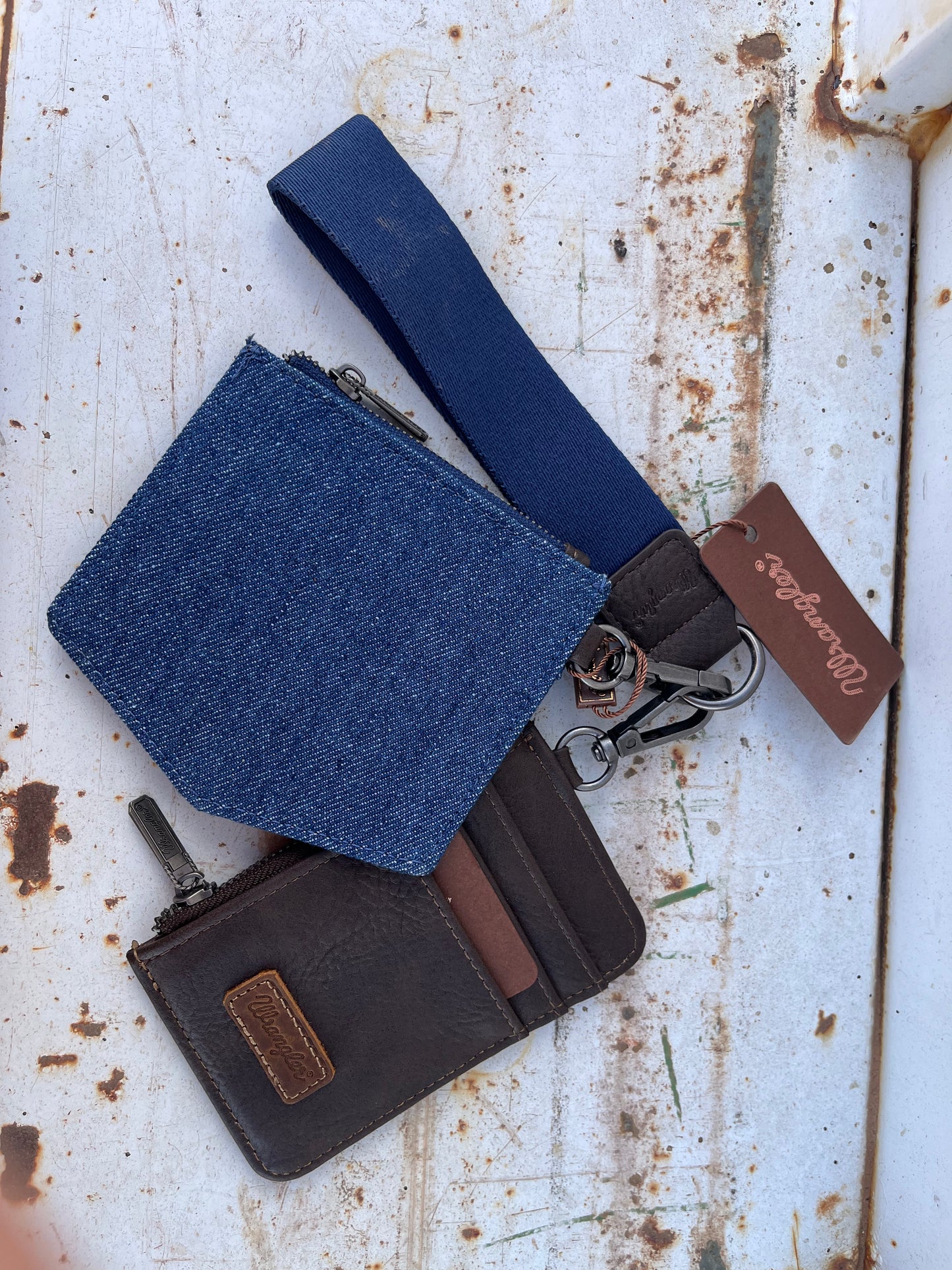 Blue Jean Wristlet