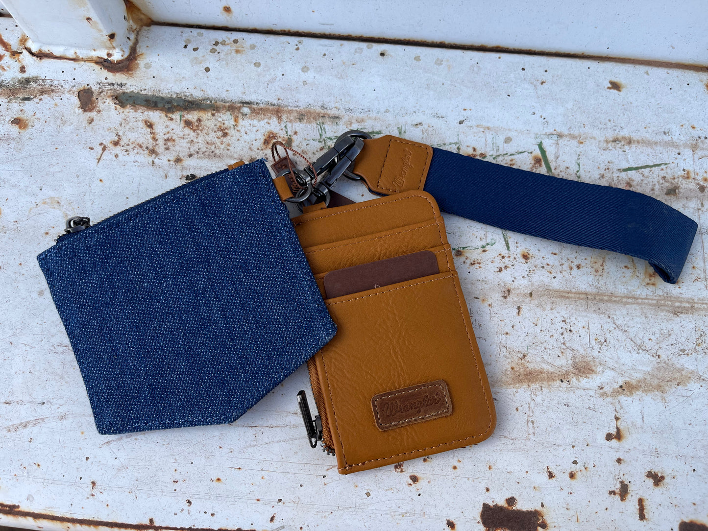 Blue Jean Wristlet